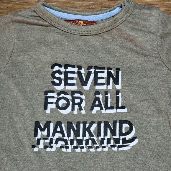 Seven For All Mankind LS Army Green Bodysuit w/ Footies - Picture 2 of 9